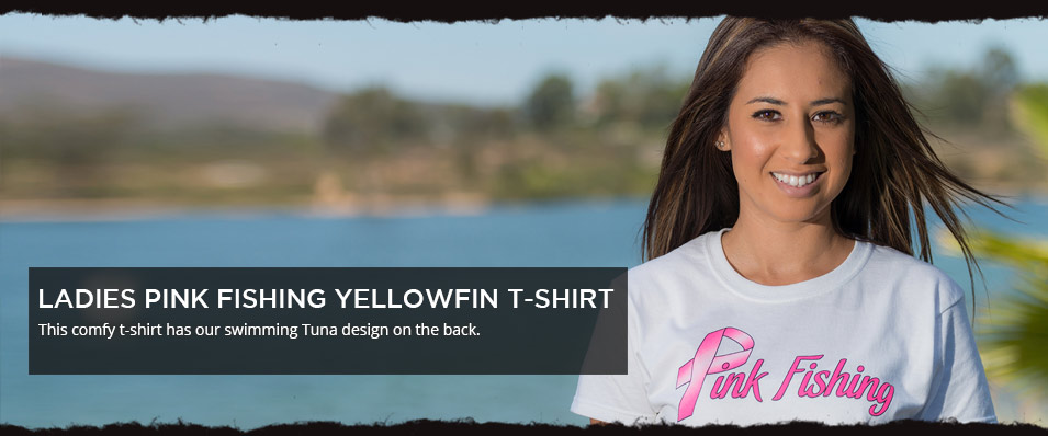 Pink Fishing Yellowfin T-shirt  src=