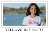 Ladies Pink Fishing Yellowfin T-Shirt
