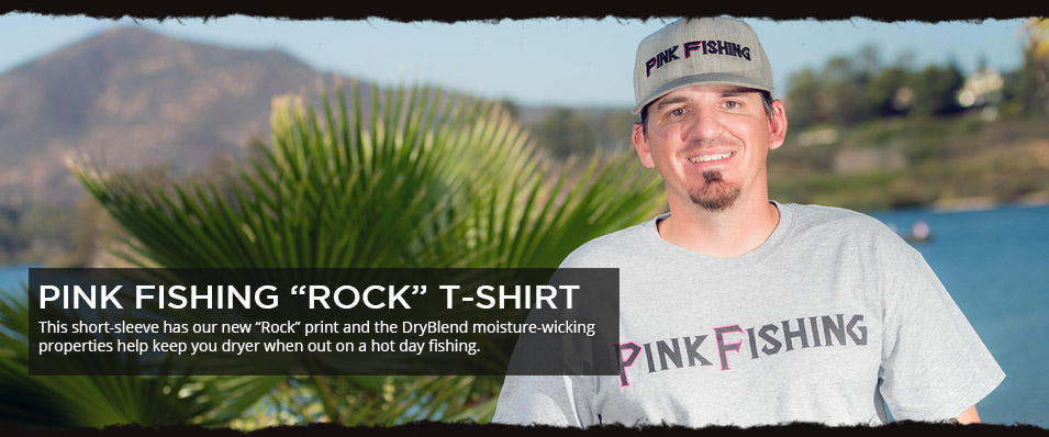 Pink Fishing Rock T-Shirt